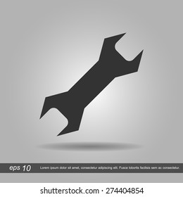 tools icon vector illustration eps10 on grey background
