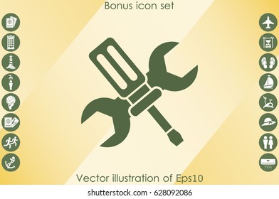 Tools icon vector illustration eps10.