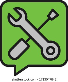Herramientas Icono Ilustración vectorial plana