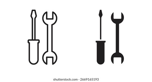 Icono de herramientas. Ilustración vectorial. Ilustración vectorial aislada. Ilustración EPS.