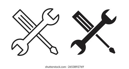 Tools icon vector illustration on a transparent background.