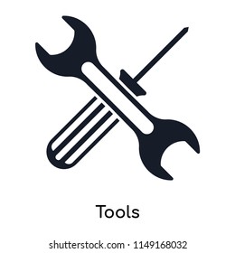 Tools icon vector isolated on white background for your web and mobile app design, Tools logo concept