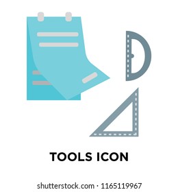 Tools icon vector isolated on white background, Tools transparent sign