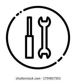 Tools icon vector for mobile apps user interface