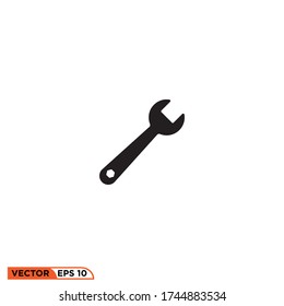 Tools icon. Wrench icon. Vector illustration EPS 10.