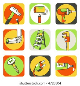 Tools icons 1 - others of same series : http://www.shutterstock.com/lightboxes.mhtml?lightbox_id=499006