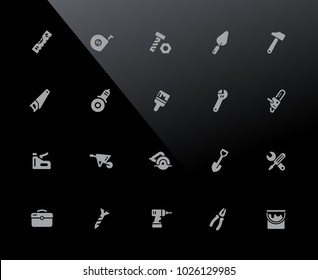 Tools Icons // 32px Series - Vector icons adjusted to work in a 32 pixel grid.