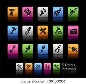 Tools Icons // ColorBox Series ---- The Vector file includes 5 color versions for each icon in different layers --