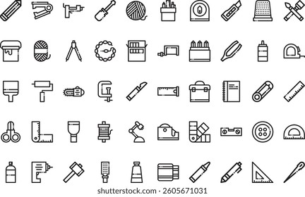 Tools icons High-Quality Vector Icons Collection with Editable Stroke. Ideal for Professional and Creative Projects