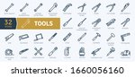 Tools Icons. Line icons collection set. Simple vector icons