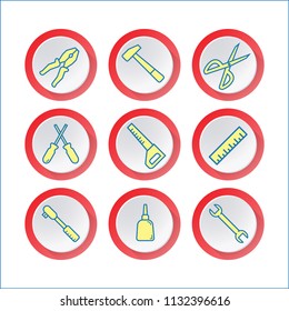 tools icons set.