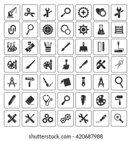 Tools icons set