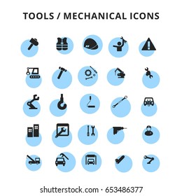 tools icons set