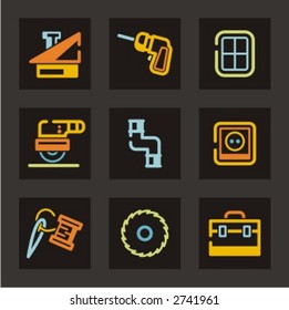 Tools icons set. Check my portfolio for much more of this series as well as thousands of similar and other great vector items.