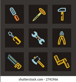 Tools icons set. Check my portfolio for much more of this series as well as thousands of similar and other great vector items.