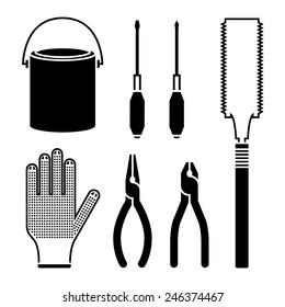 Tools icons set great for any use. Vector EPS10.