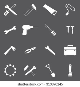 Tools icons set illustration