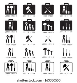 Tools Icons Set - Isolated On White Background - Vector Illustration, Graphic Design Editable For Your Design