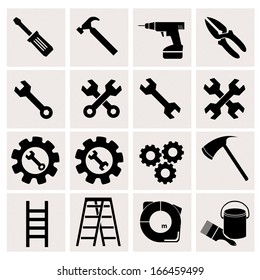 Tools icons with White Background