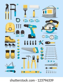 tools info graphic elements,vector icons