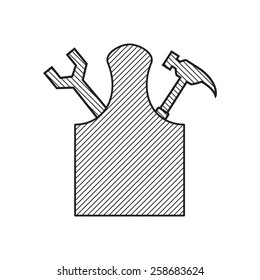 Tools in instrument box logo