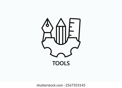 Tools Isolated Vector, Icon Or Logo Sign Symbol Illustration