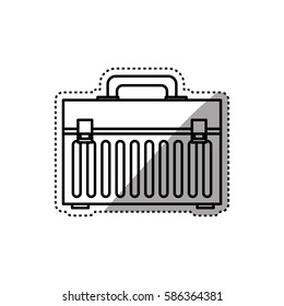 Tools kit box icon vector illustration graphic design