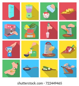 tools, kitchen, equipment and other web icon in flat style. cucumber, tomato, pepper icons in set collection.