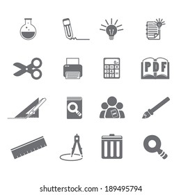  tools learning icon set 5