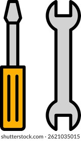 Tools Line Filled Vector Icon Design