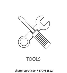 tools line icon