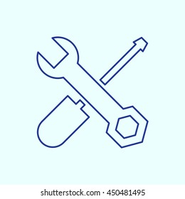 Tools Line icon. Eps-10.