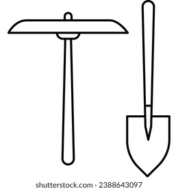 Tools, line icons related to farm, farming, gardening, agriculture