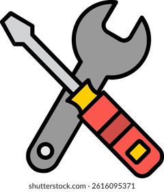 Tools Line Vector Icon Design