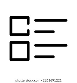 Tools List Icon Vector Symbol Design Illustration
