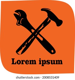 tools logo with orange background