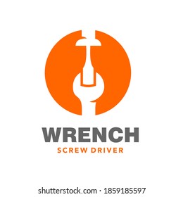 Tools Logo Wrench And Screw Driver Symbol