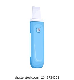 Herramientas y máquinas para el vector de cuidado de la piel. Gadget para tratamiento facial, masaje facial o limpieza en blanco. Cosmetología, concepto de cuidado de la piel