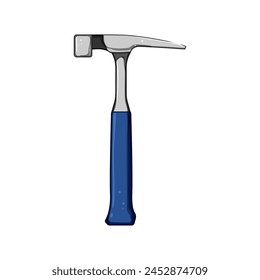 tools masons hammer cartoon. building masonry, carpentry craftsmanship, trade site tools masons hammer sign. isolated symbol vector illustration