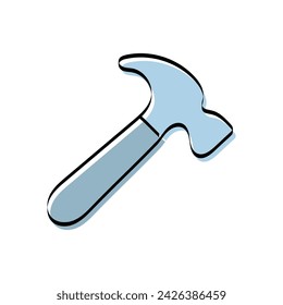tools. mechanic. work. to fix. metal. broken. the icon. Doodle. vector. black lines. on a white background.