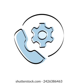 tools. mechanic. work. to fix. metal. broken. the icon. Doodle. vector. black lines. on a white background.