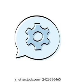 tools. mechanic. work. to fix. metal. broken. the icon. Doodle. vector. black lines. on a white background.