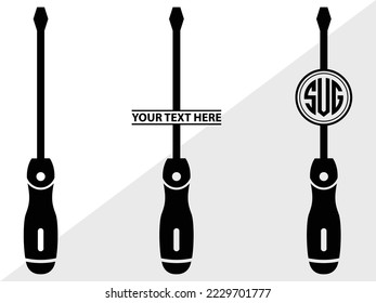 Tools monogram Vector Illustration Silhouette