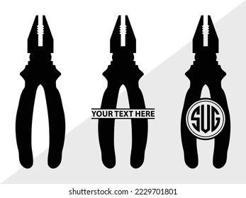 Tools monogram Vector Illustration Silhouette