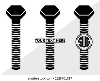 Tools monogram Vector Illustration Silhouette