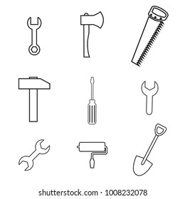 Tools online set icons