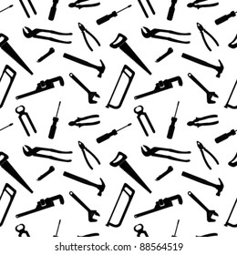 tools pattern, abstract seamless texture; vector art illustration