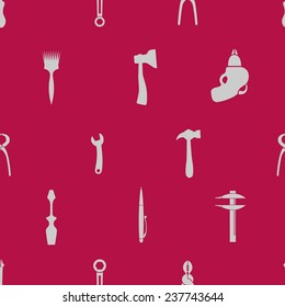 Tools pattern. Vector illustration