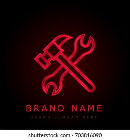 Tools red chromium metallic logo