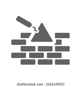 Herramientas, reparación, icono de construcción. EPS vectoriales grises.